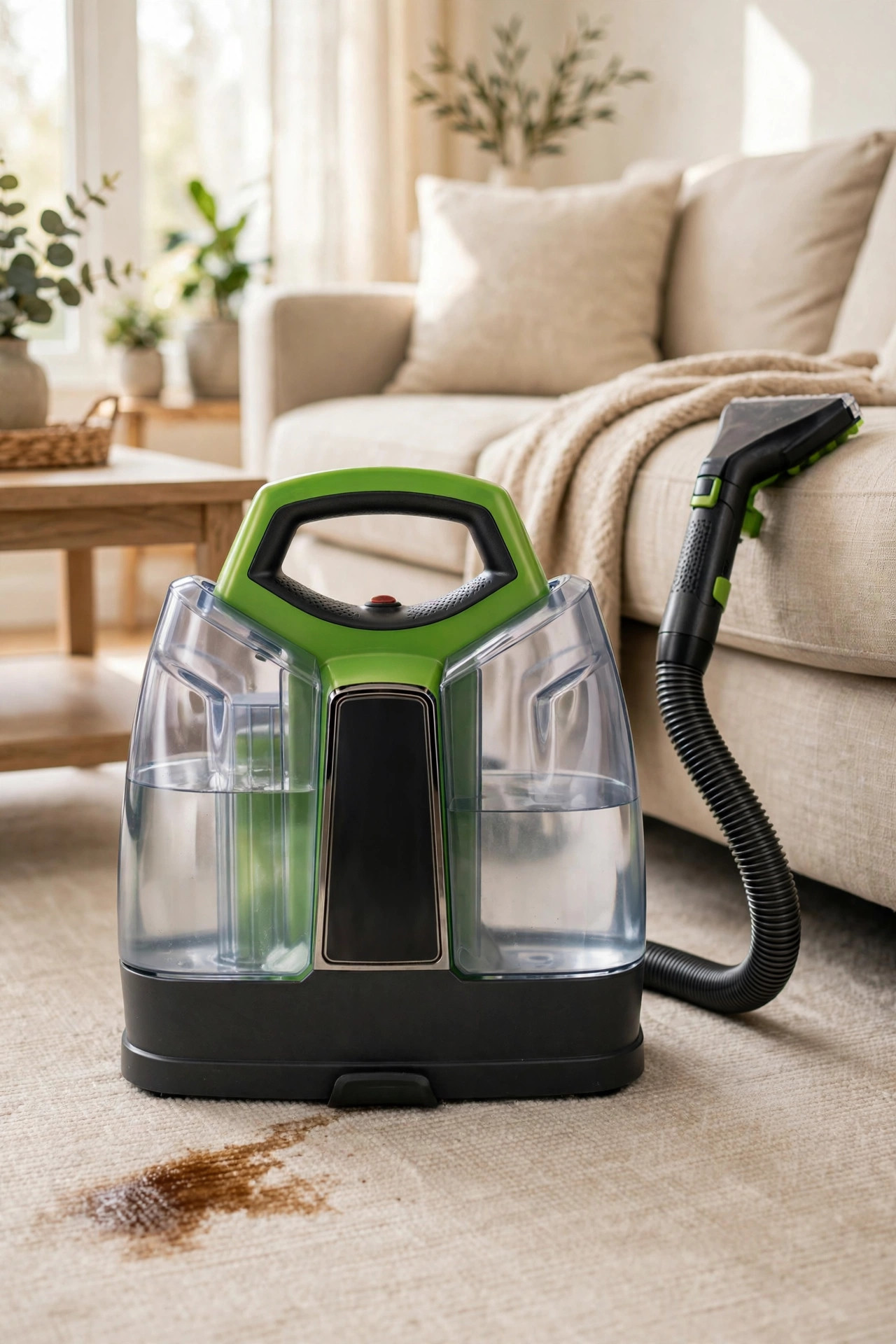 Styled product image of BISSELL Little Green Portable Carpet Cleaner (3369)
