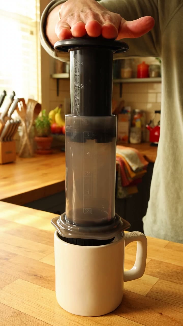 Styled product image of AeroPress Original Coffee Press